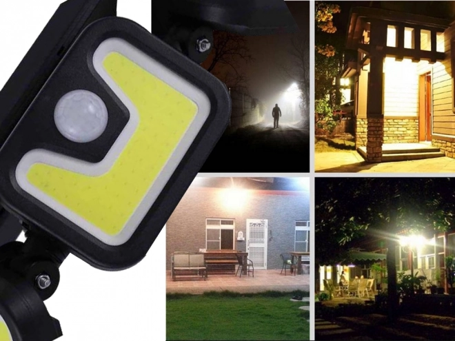 Solární pouliční lampa s pohybovým senzorem a dálkovým ovladačem