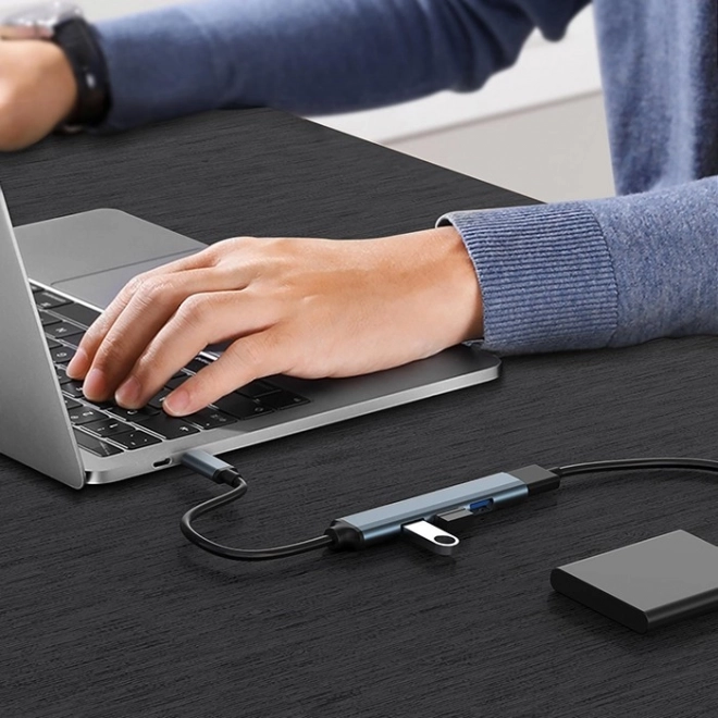 HUB adaptér USB-C 3.1 4v1 | USB 3.0 | 3x USB 2.0