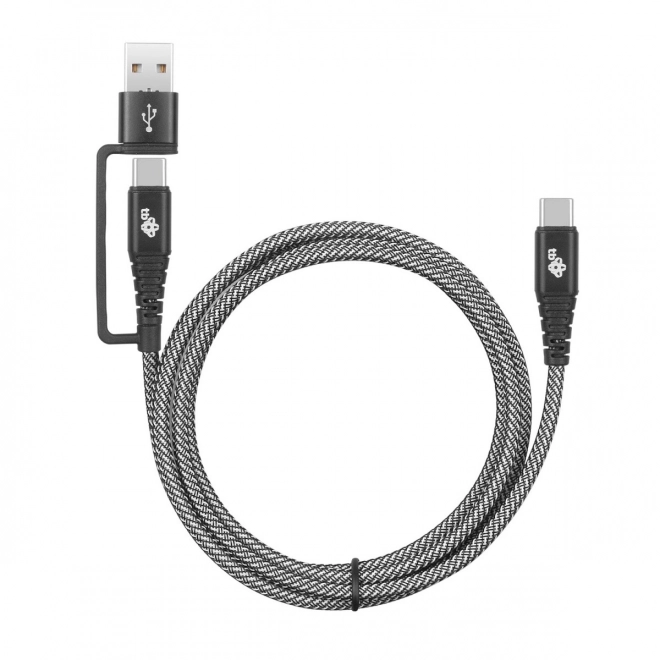 Kabel 2v1: USB-C a USB A s délkou 1,2 m