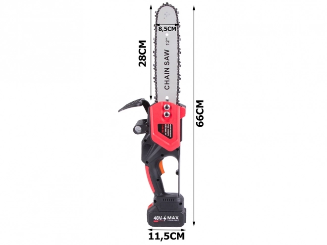 Akumulátorová řetězová pila - 1200w 30cm