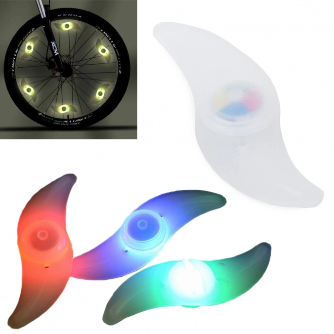 Svítící RGB krytka na paprsky kola