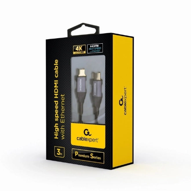 Prémiový HDMI kabel s vysokou rychlostí a ethernetem 3m