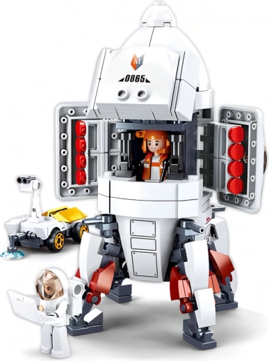 Vesmírná raketa s otevíracími prvky