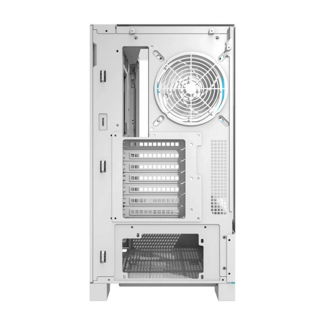Počítačová skříň Darkflash DY450 PRO s ventilátorem (bílá)