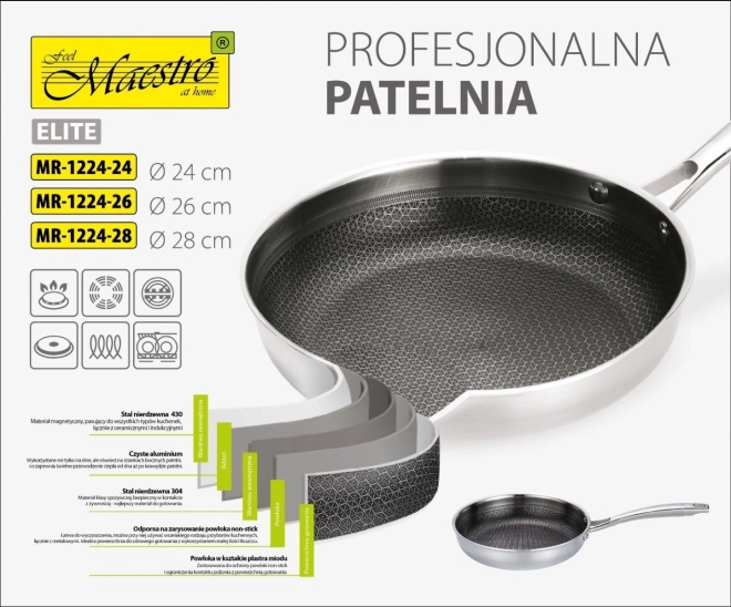 Profesionální pánev 24 cm MR-1224-24