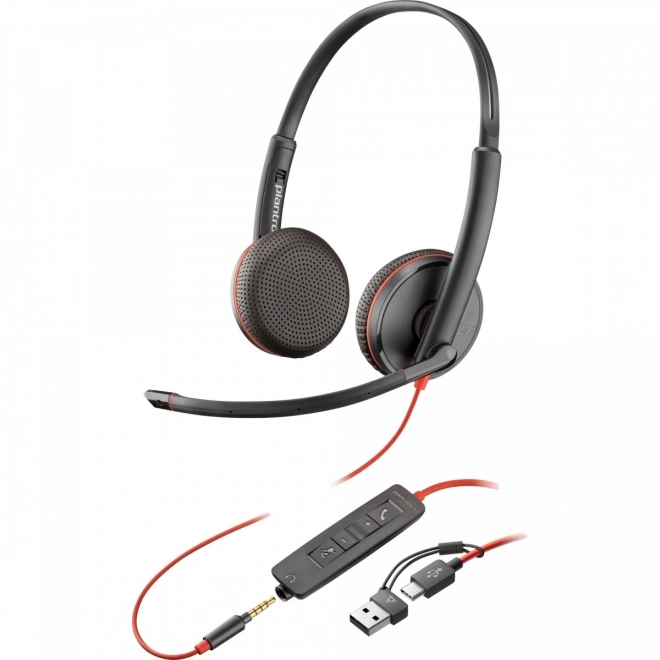 Stereofonní headset USB-C Poly Blackwire 3225