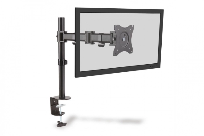 Jednoduchý stolní stojan se svorkou, 1xLCD, max. 27'', max. 8 kg, naklápění a otáčení o 360 (PIVOT)