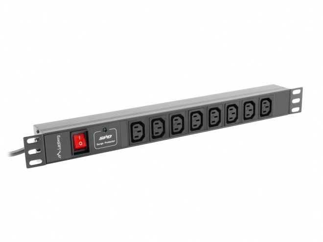 Lanberg racková napájecí lišta PDU 19'' 1U, 16 A, 8× IEC C13, vstup IEC C20, kabel 2 m, černá