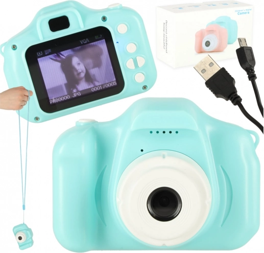 Dětský digitální fotoaparát mini HD 2.0" – Mátová