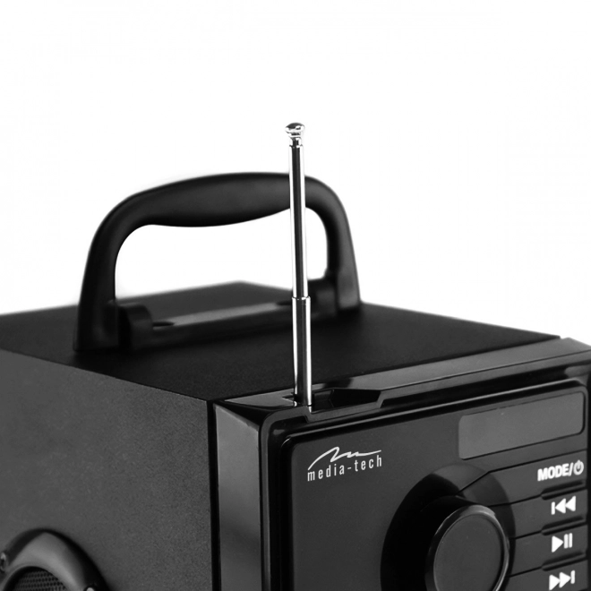 Reproduktor BOOMBOX SILVER MT3179 Bluetooth 5.1+EDR/FM/MP3/MicroSD/USB/AUS/Pilot/USB-C/LED/RMS 15W/PMPO 600W