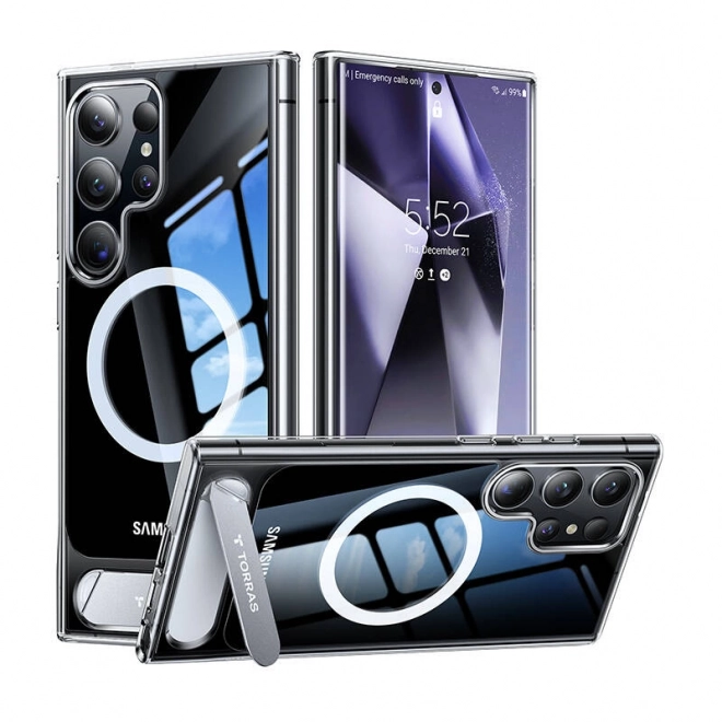 Pouzdro na telefon Torras UPRO Pstand pro Samsung S24 Ultra (čiré)