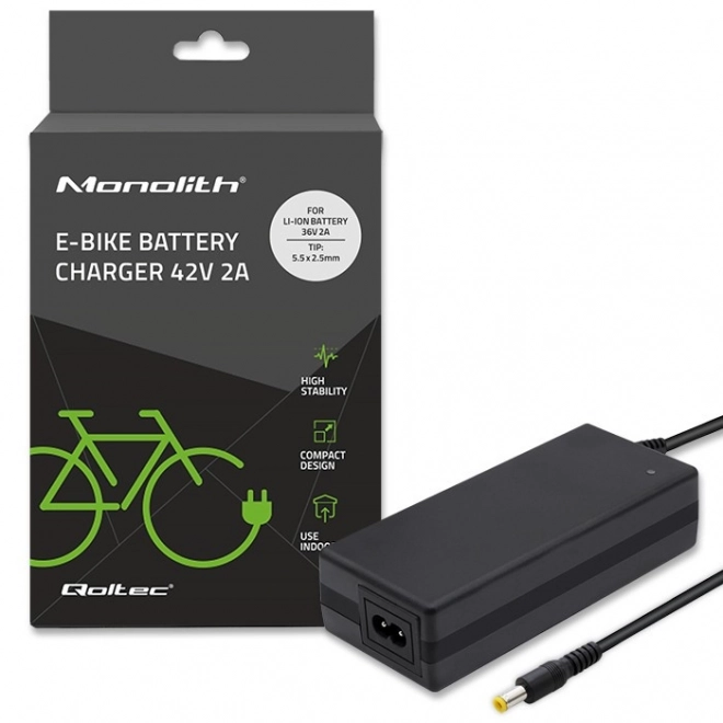 Nabíječka baterií pro elektrokola 36V | 42V | 2A | 5,5*2,5