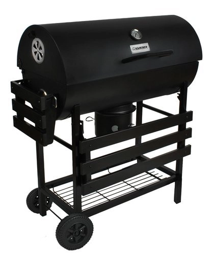 Zahradní gril s krytem - sud G8057