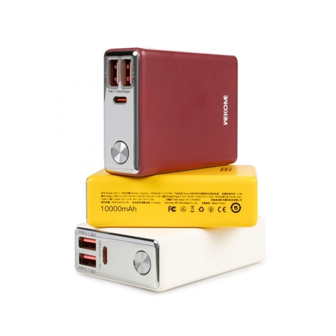 Powerbanka WEKOME WP-27 Tint Series červená 10000 mAh