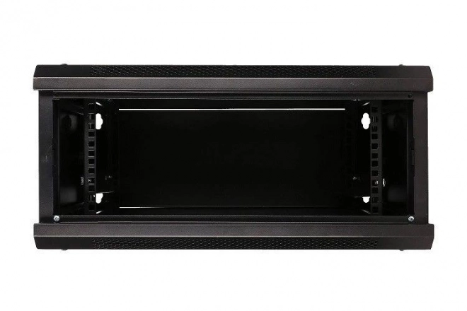 Závěsný rack Extralink 4U 600x450 černý se skleněnými dveřmi