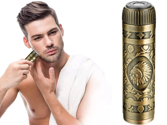 Mini zastřihovač vousů a holicí strojek pro muže