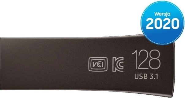 USB flash disk BAR Plus 128 GB, USB 3.1, titanově šedý