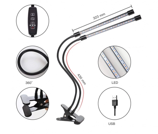 LED lampa na pěstování rostlin