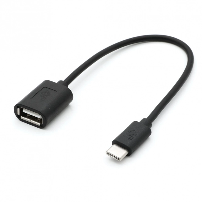 USB AF - USB C 15cm OTG kabel černý