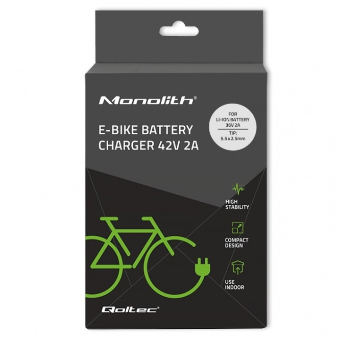 Nabíječka baterií pro elektrokola 36V | 42V | 2A | 5,5*2,5