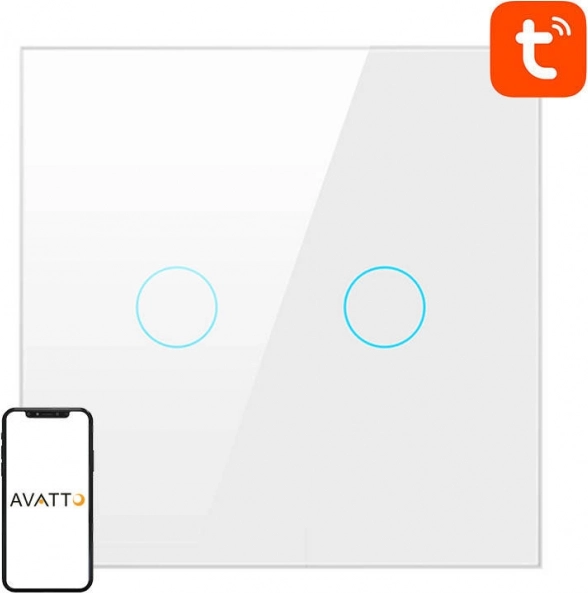 Chytrý WiFi vypínač Avatto bílý