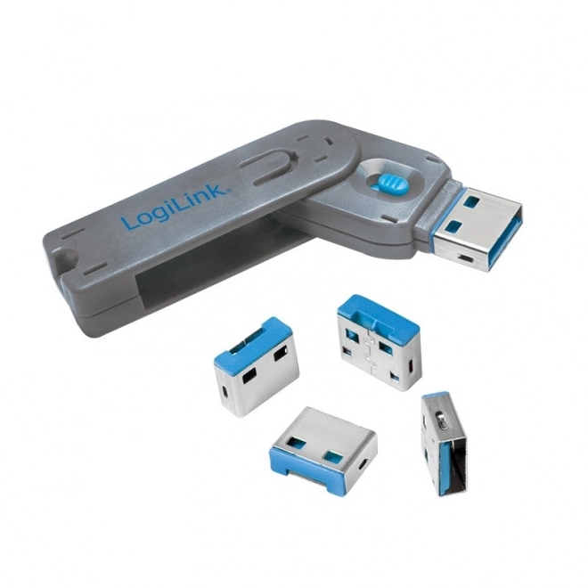 Blokátor portů USB LOGILINK s klíčem – sada 4 ks