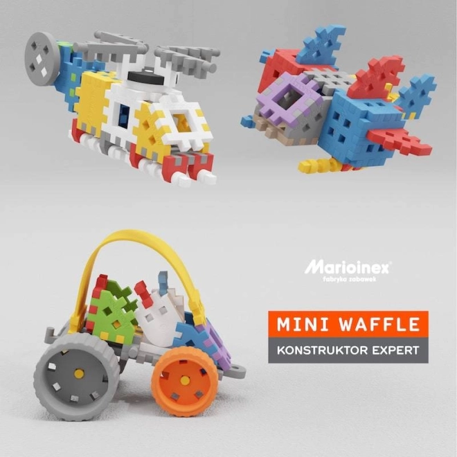 Stavebnice MARIOINEX mini waffle konstruktor expert – 301 dílků