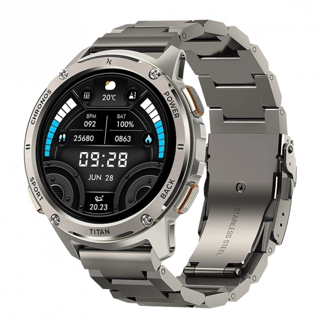 Chytré hodinky Titan Chronos stříbrné