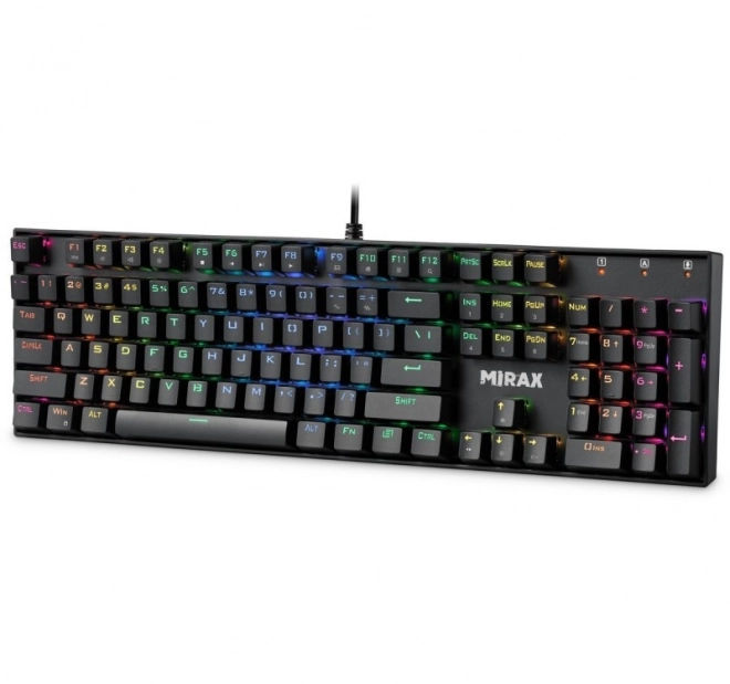 Mechanická klávesnice MIRAX GK-352 s RGB podsvícením černá