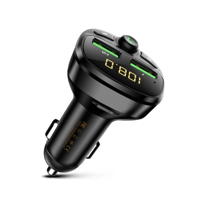 Bluetooth FM transmitter se dvěma USB-A a 17W nabíječkou