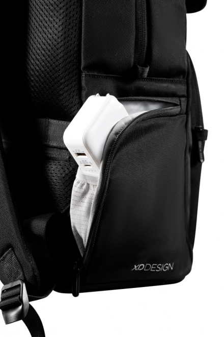 Městský batoh XD DESIGN Soft Daypack – černý, na 16'' notebook