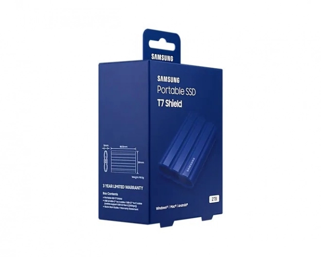 T7 Shield 2TB USB 3.2 SSD, modrý