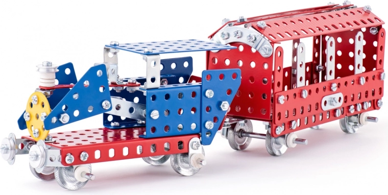 Postavte lokomotivu a vagón