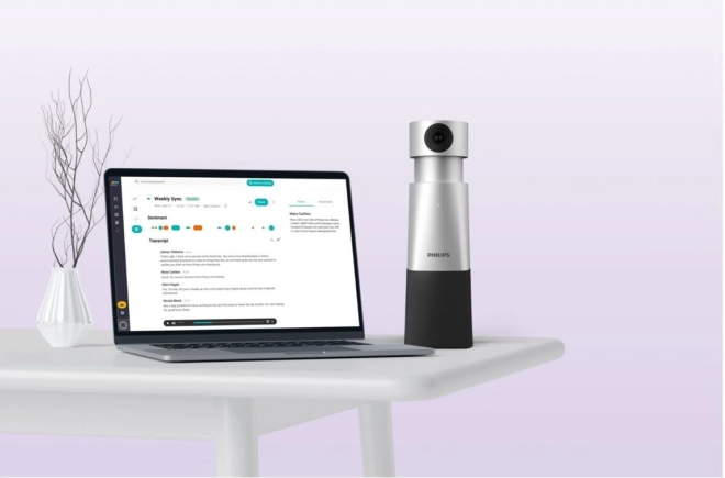 Přenosný mikrofon a kamera 4K, 360° záznam zvuku