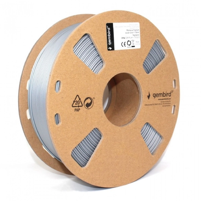 Filament pro 3D tiskárny PLA PLUS/1,75 mm/stříbrný