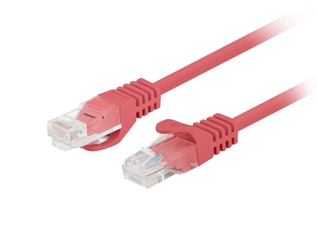 Patchcord cat.6 UTP 0,5M 10-pack fluke passed červený