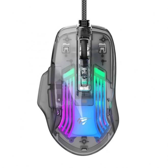 Herní myš Havit s RGB podsvícením