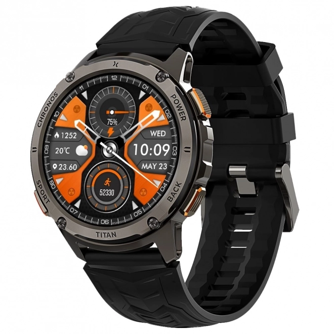 Chytrý hodinky Maxcom FW110 Titan Chronos černý