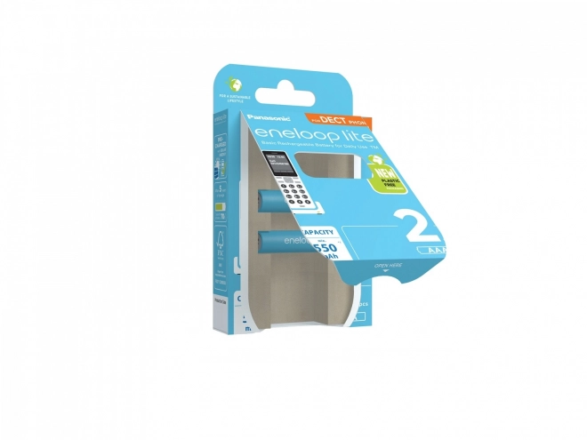 Nabíjecí baterie Eneloop lite AAA 550 mAh 2 ks DECT