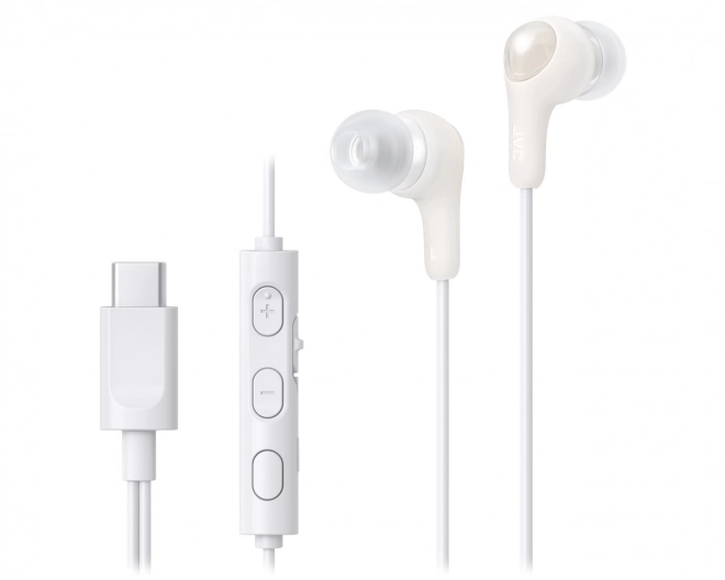 Bílé sluchátka USB-C Gumy Connect