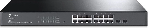 TP-Link JetStream chytrý přepínač 16× Gigabit + 2× SFP (TL-SG2218)
