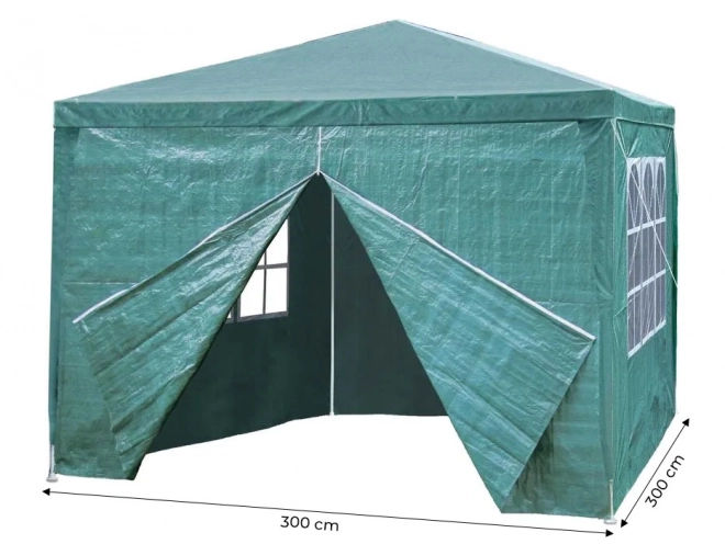 Zahradní stan pavilon s bočnicemi 3x3 m zelený od MultiGarden