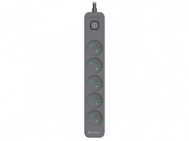 Antypřepěťová napájecí lišta Tracer Power Line+ 3m Graphite