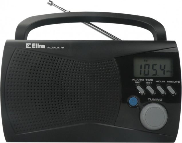 Přenosné rádio s LCD displejem KINGA 2 černé