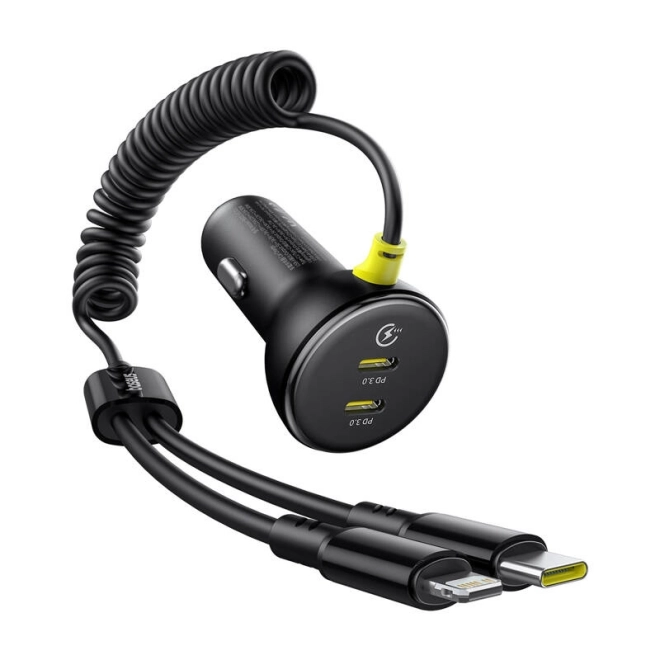 Autonabíječka Baseus USB-C s Lightning kabelem