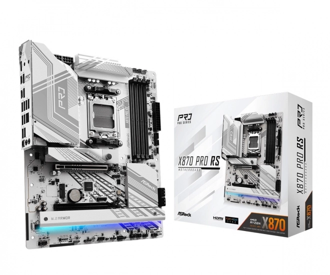 Základní deska X870 PRO RS AM5 s 4 DDR5, M.2, ATX