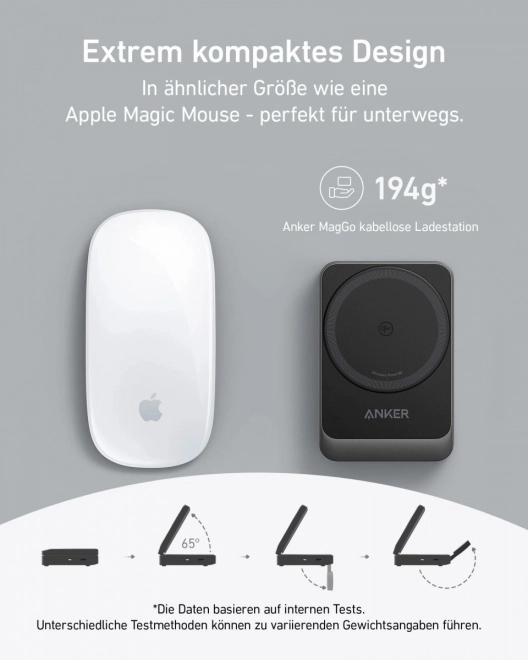 MagGo 15W skládací nabíječka 3v1 černá EU