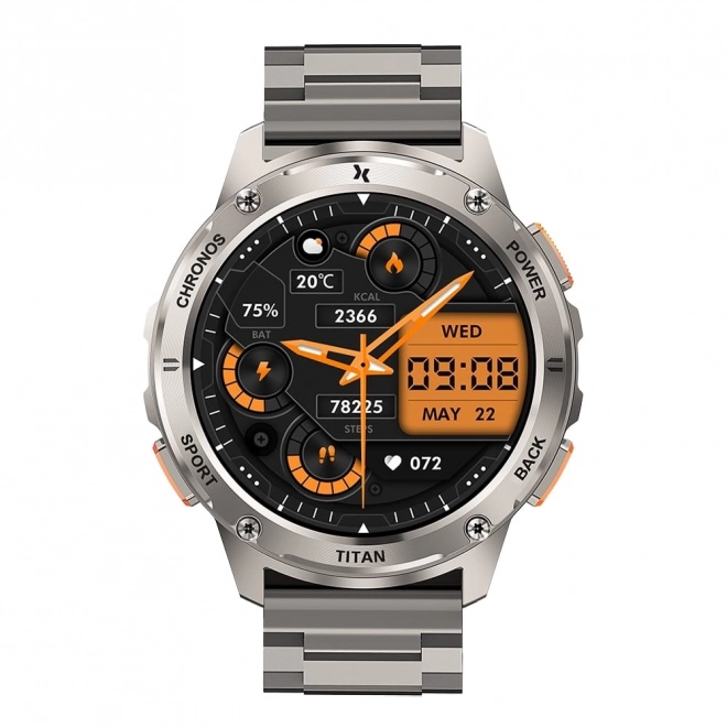 Chytré hodinky Titan Chronos stříbrné