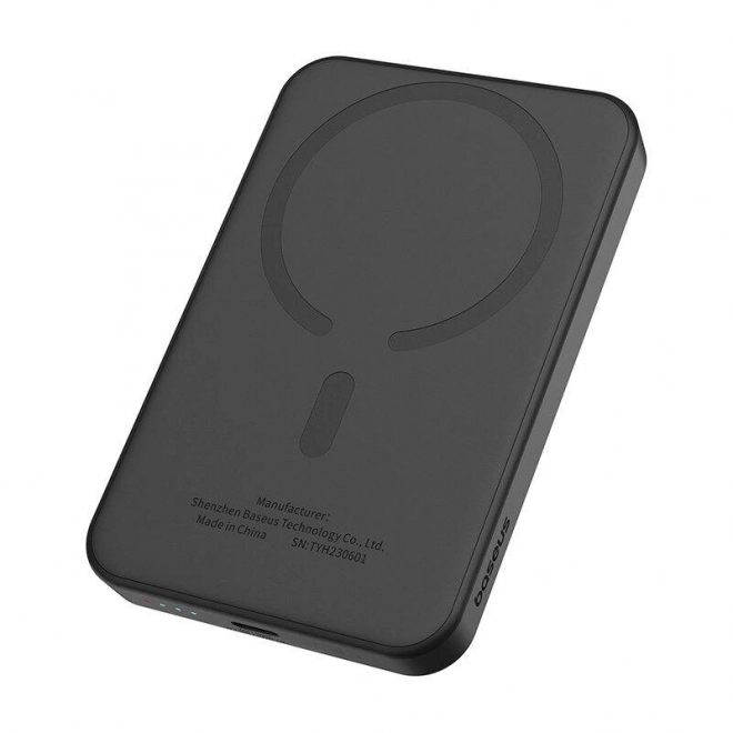 Magnetická mini powerbanka Baseus 5000mAh, USB-C 20W (černá)