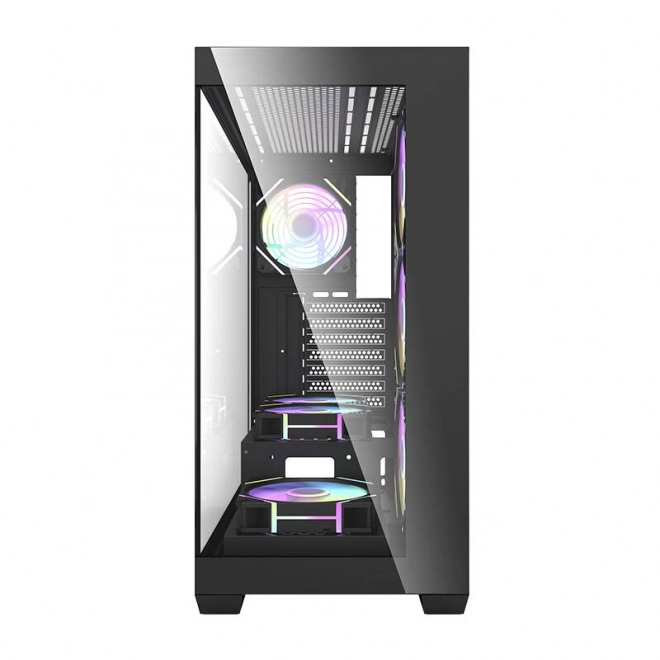 Počítačová skříň Darkflash DS900 (černá) + 7 ventilátorů ARGB